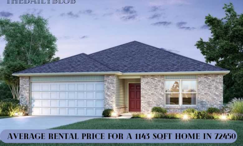 Average Rental Price for a 1143sqft Home in 72450