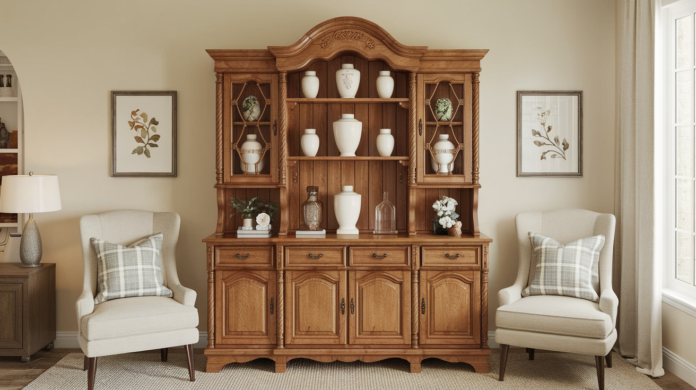 Creative Wooden Hutch Cabinet for Urn