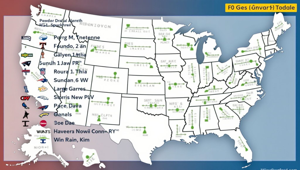 NFL Games Today TV Schedule Map​