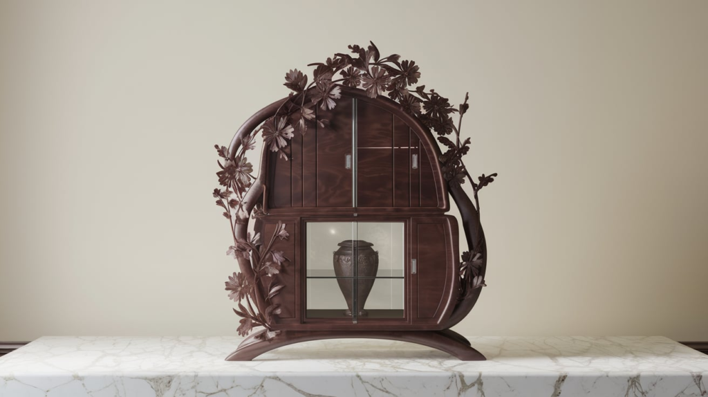 Creative Wooden Hutch Cabinet for Urn